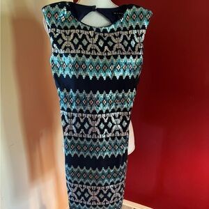 Sequined Cocktail Mini Dress